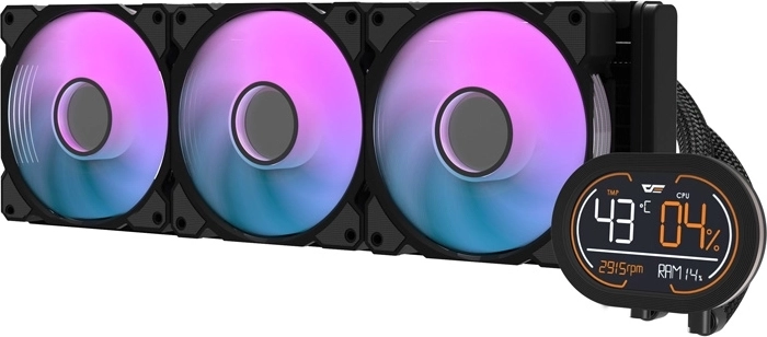 Chłodzenie wodne procesora DarkFlash DH360D v2 czarne