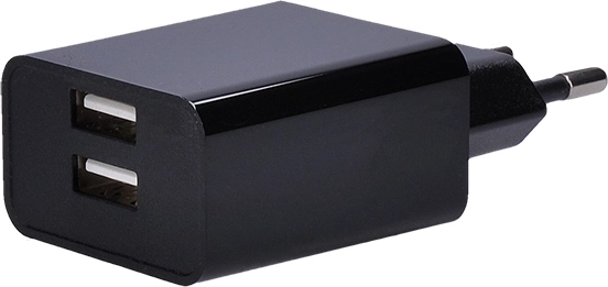 Solight USB adapter ładowania z 2× USB, 3100 mA, czarny