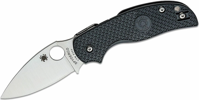 Spyderco Sage 5 Lightweight nóż składany 7,6 cm, satyna, czarny, FRN