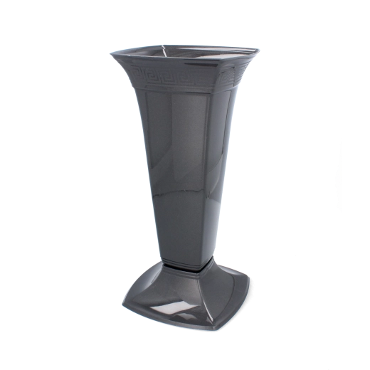 Wysoki cmentarny flakon Etna grafitowy metalik LAMELA