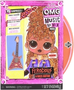 L.O.L. Surprise! OMG ReMix Rock duża siostra lalka Ferocious – 15 niespodzianek - 1 szt.