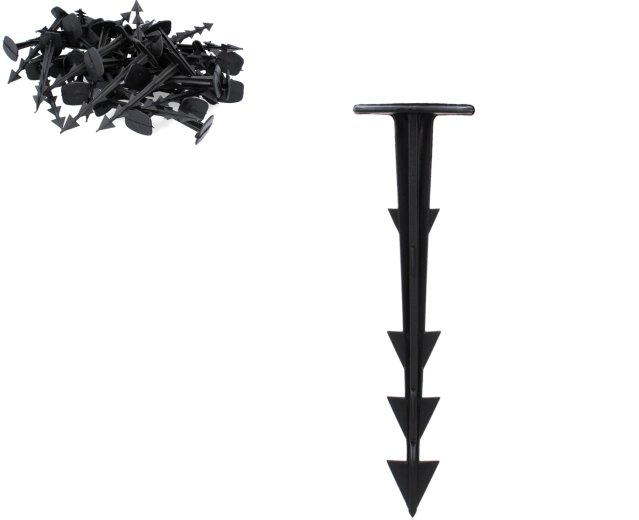 Zestaw 50 kołków do mocowania agrowłókniny 12,5 cm