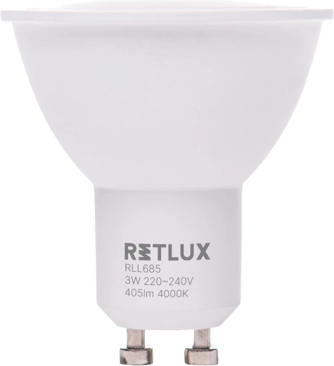 Żarówka LED Retlux GU10 3 W, biała dzienna