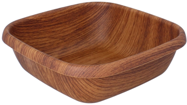 Plastowa miska brązowa 23 cm