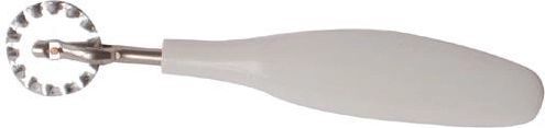 Radełko do ciasta proste z cynowaną kółeczkiem i plastikową rączką