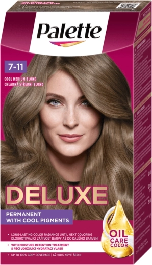Palette Deluxe 7-11 chłodny średni blond 50 ml