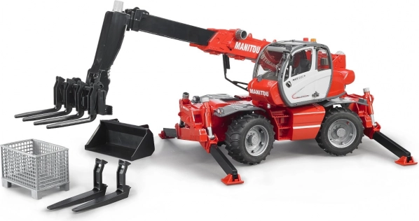 Bruder teleskopowy ładowacz MANITOU MRT 2150 z akcesoriami 1:16