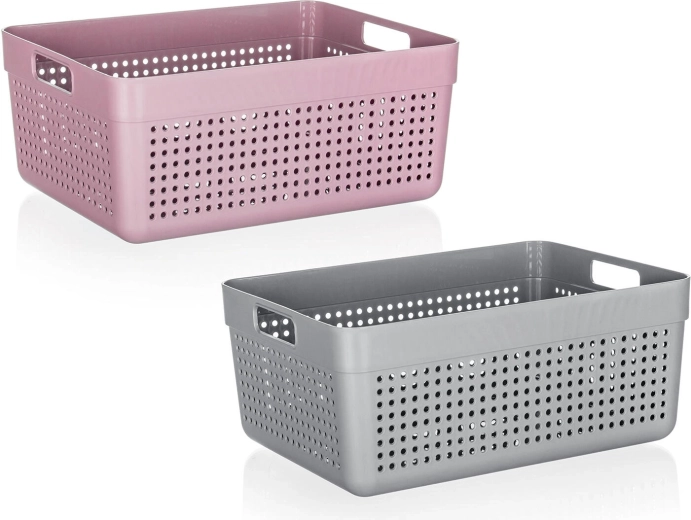 Plastowy organizer TERRA 32,5 × 23,5 × 14 cm – mix kolorów