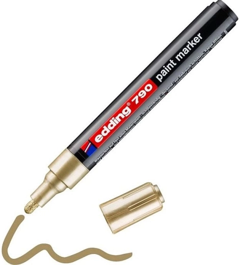 Lakierowy marker Edding 790 złoty