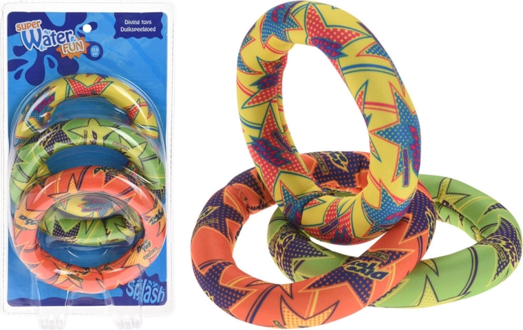 Wodne neoprenowe kółka 13 cm, zestaw 3 szt.