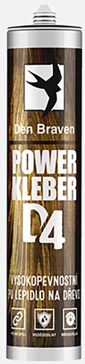 Montażowy wodoodporny klej beżowy 300 ml D4 POWER KLEBER