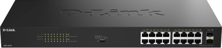 D-Link DGS-1018P gigabitowy niezarządzalny przełącznik PoE