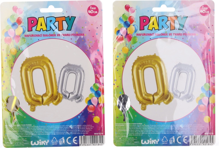 Nadmuchiwany balonik w kształcie litery Q