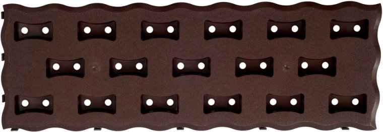 Modułowa ścieżka rabatowa, brązowy plastik 60 × 20 cm (8 szt., 0,95 m²)