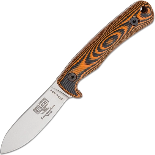 Nóż myśliwski ESEE AGK z głownią CPM S35VN, stonewash, rękojeść G10