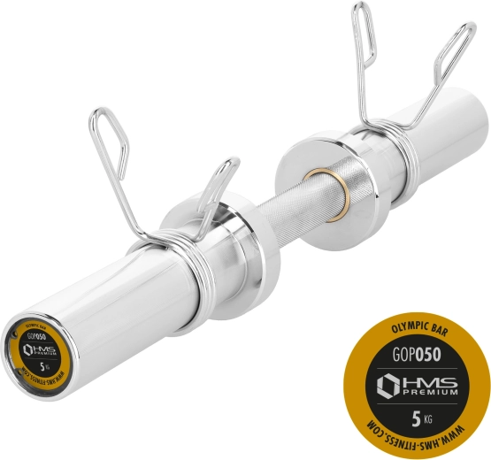 Jednoręczny gryf olimpijski HMS 50 cm, 5 kg