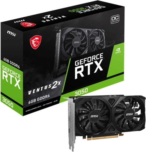 NVIDIA GeForce RTX 3050 VENTUS 2X E 6GB OC karta graficzna