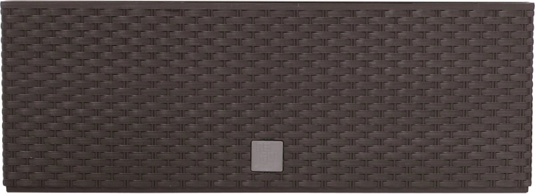 Plastowa donica rattanowa z wkładem 39,5 cm – umbra