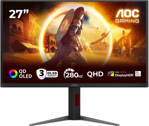 AOC Q27G4ZD 27" QD‑OLED monitor do gier 240 Hz Pivot