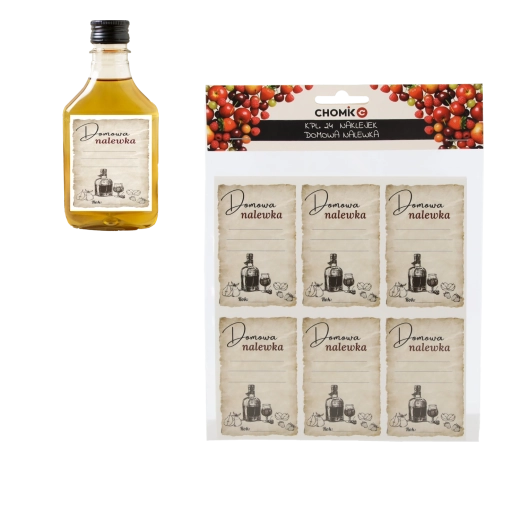 Zestaw 24 etykiet Domowa Nalewka na domowe likiery 50 × 80 mm