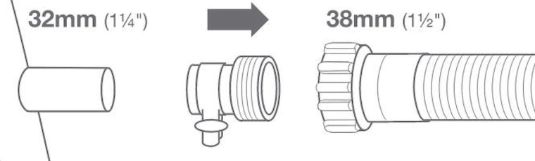 Adapter Intex B do połączenia węży basenowych 32/38 mm (2 szt.)