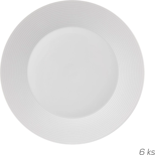 Płytki talerz Mona z delikatną linią 27 cm, 6 szt.