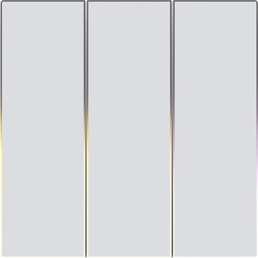 Dotykowy inteligentny włącznik światła Zigbee AVATTO trójobwodowy TUYA biały