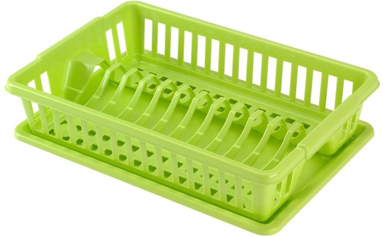 Plastowa suszarka z tacką HEIDRUN 38 × 26 cm