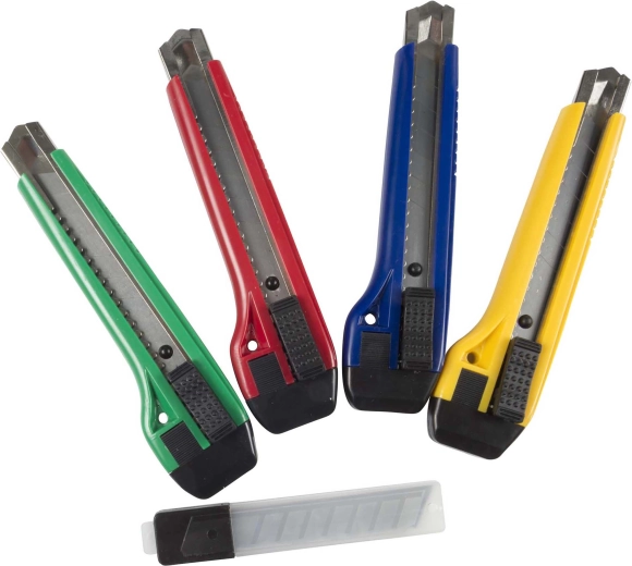 Nóż segmentowy KINZO z 5 zapasowymi ostrzami