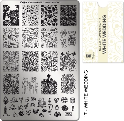 Moyra 17 Wedding – profesjonalna płytka do stempli do paznokci