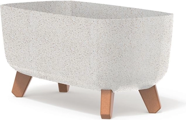Doniczka Gracia Case Eco Wood 39 cm biała