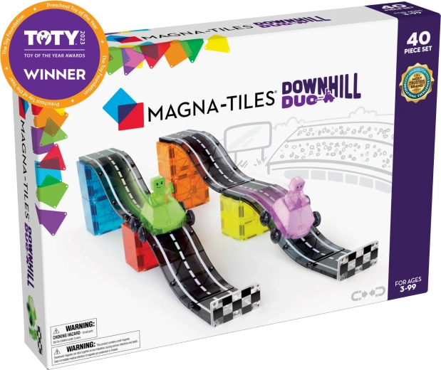 Magna-Tiles magnetyczne klocki konstrukcyjne Downhill Duo (40 elementów)