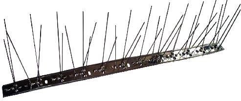 Kolce przeciw gołębiom ze stali nierdzewnej 50 × 10 cm, 36 kolców
