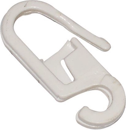 Przezroczysty haczyk do firan, plastik, opakowanie 100 szt.