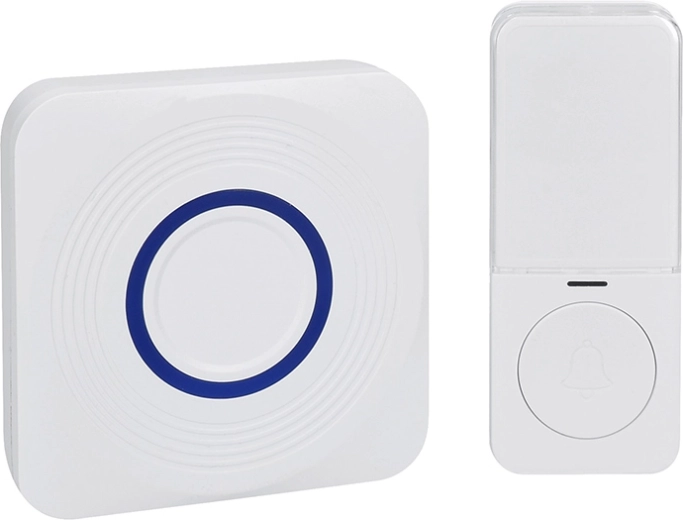 Solight bezprzewodowy dzwonek z USB-C i zasilaniem bateryjnym, 200 m, biały