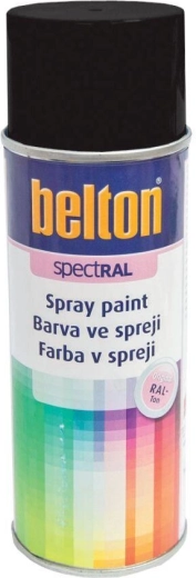Farba w sprayu BELTON RAL 9005 matowa czarna 400 ml