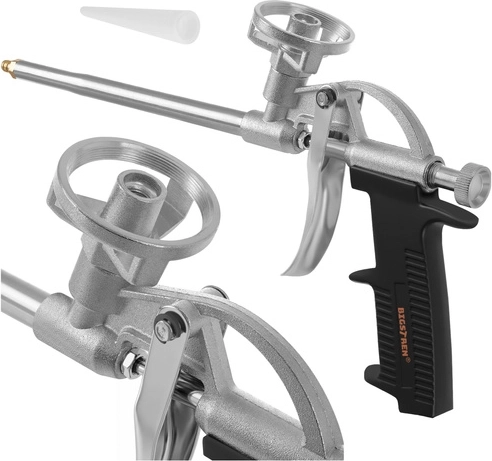Metalowy pistolet do piany montażowej BIGSTREN z regulacją