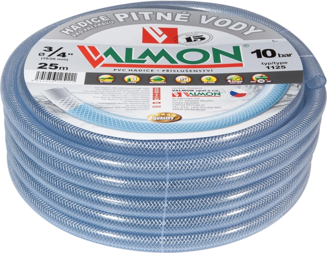Wąż do wody pitnej 1/2" 25 m przezroczysty