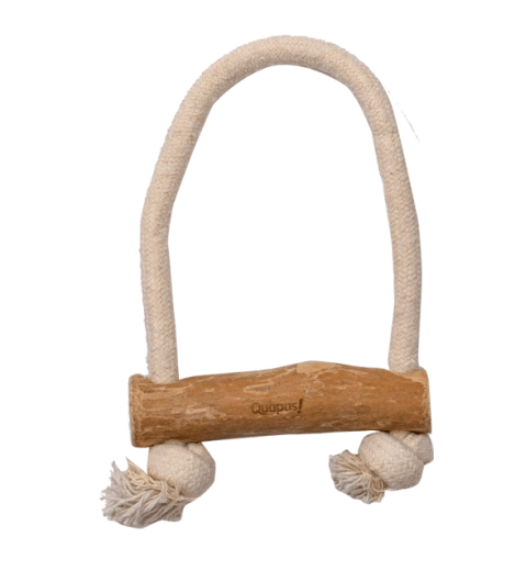 Zabawka do przeciągania dla psów z drewna kawowca Quapas!