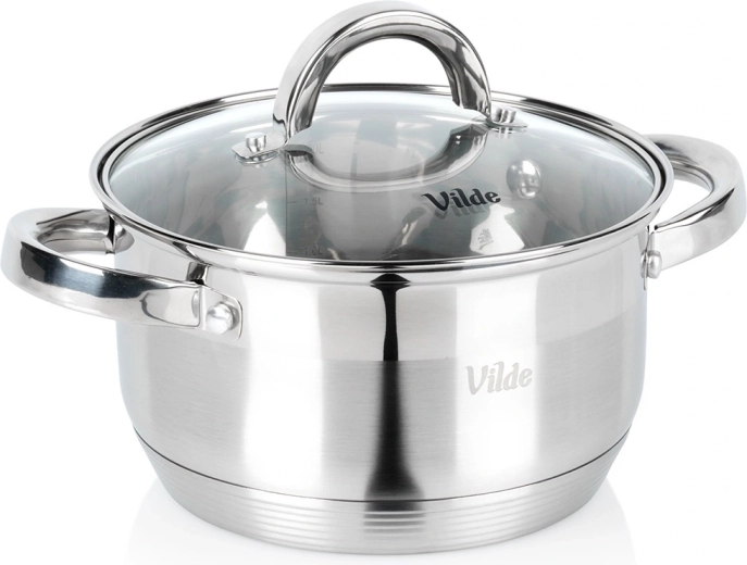 Garnek nierdzewny ze szklaną pokrywką INOXCELLENT 18 cm, 2,5 l