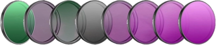 Zestaw filtrów do DJI Osmo Action 6 – CPL, MCUV, ND8/16/32/64, LPR i Black Mist 1/4