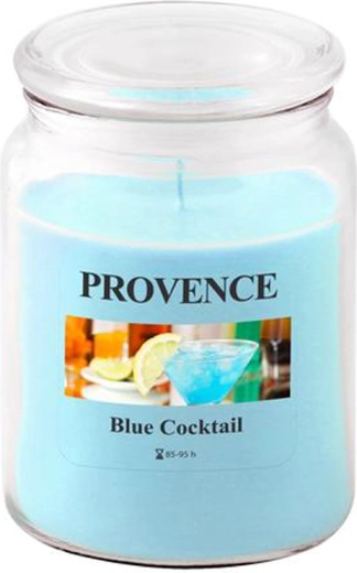 Świeca zapachowa w szkle PROVENCE Blue Cocktail 95 godzin