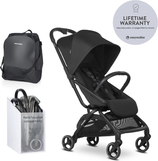 Easywalker wózek spacerowy Rockey S pure black