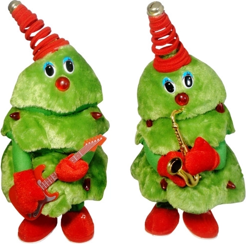 Świąteczna tańcząca i mówiąca choineczka z muzyką