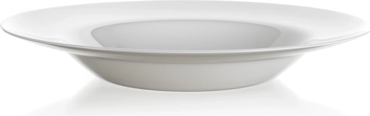 Talerz do makaronu z opalowego szkła 28,5 cm FRIEND'S TIME, biały