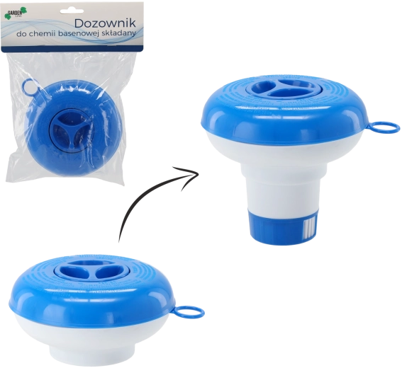 Składany dozownik chemii basenowej
