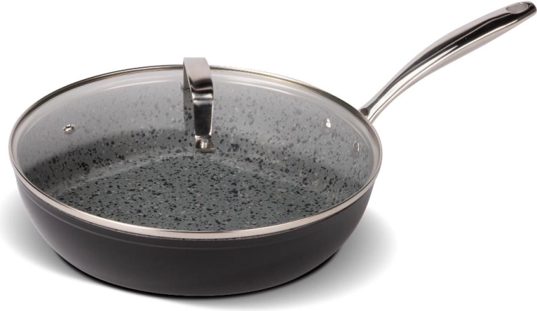 Patelnia granitowa Lamart z pokrywką 28 cm