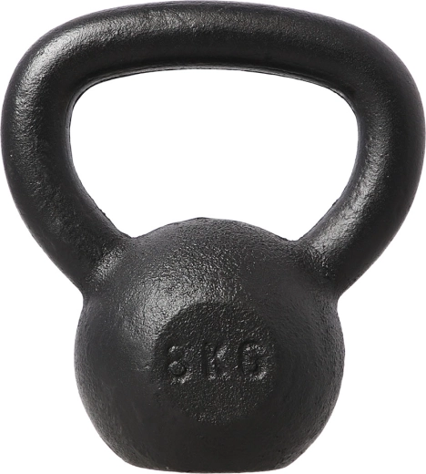 Żeliwny kettlebell HMS 8 kg, czarny