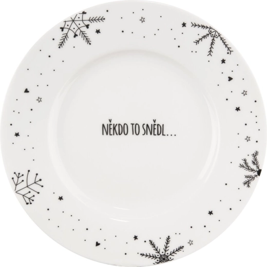 Porcelanowy talerz deserowy Vločka 20 cm