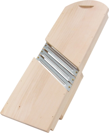 Drewniana szatkownica do kapusty z trzema nożami 55,5 cm